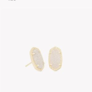 Kendra Scott Ellie Gold Stud Earrings in Iridescent Drusy